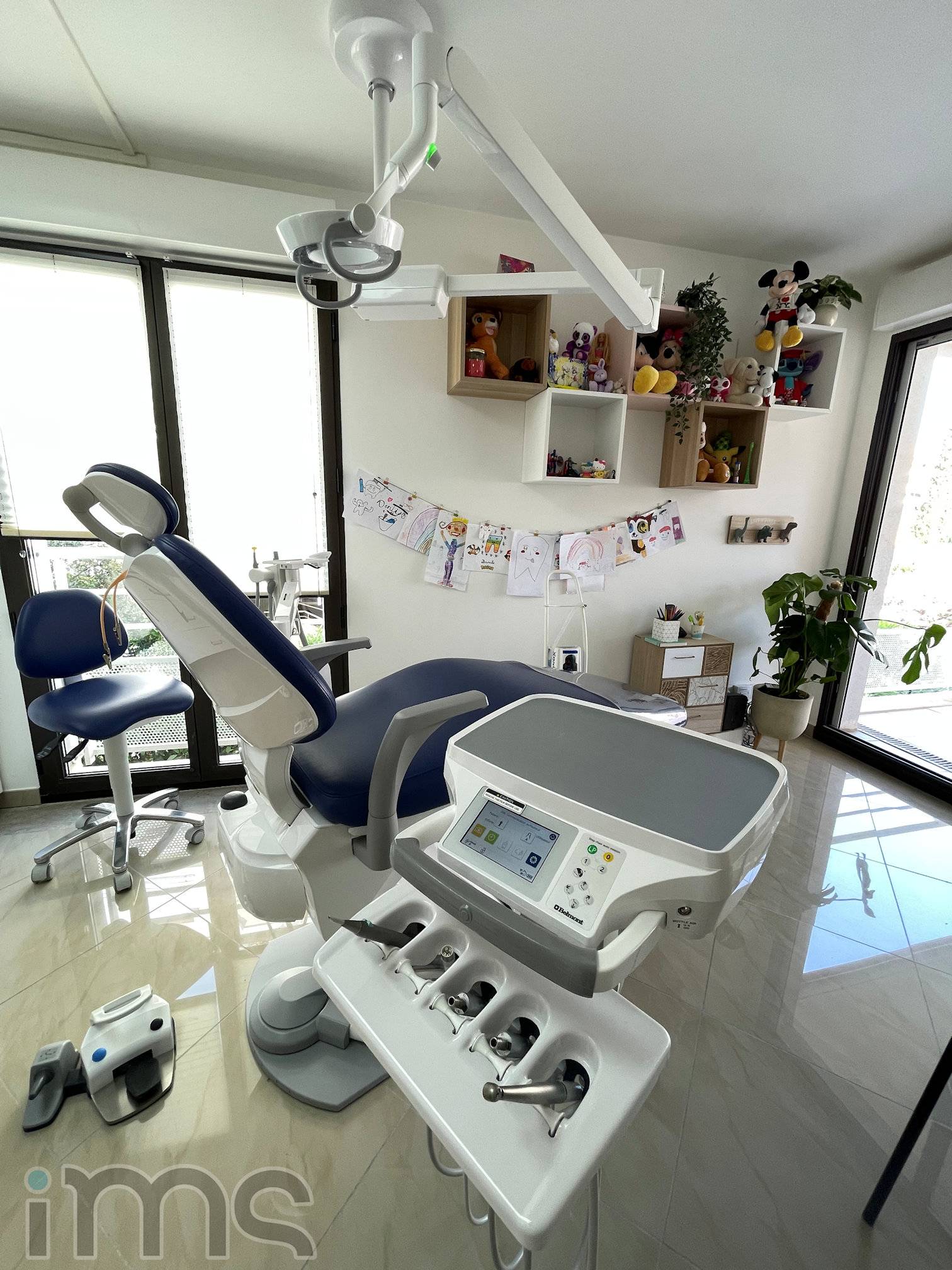 Fauteuil BELMONT Eurus S8 version Standard (instruments sur cart, cordons pendants, ambidextre)