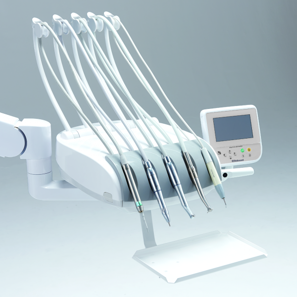 Fauteuil chaise BELMONT EURUS S4 avec unit fouets à très grand débattement, tablette ou cart mobile 