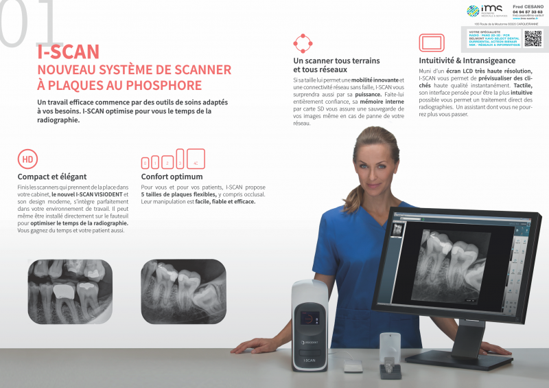 Scanner à Ecrans Mémoire VISIODENT iScan