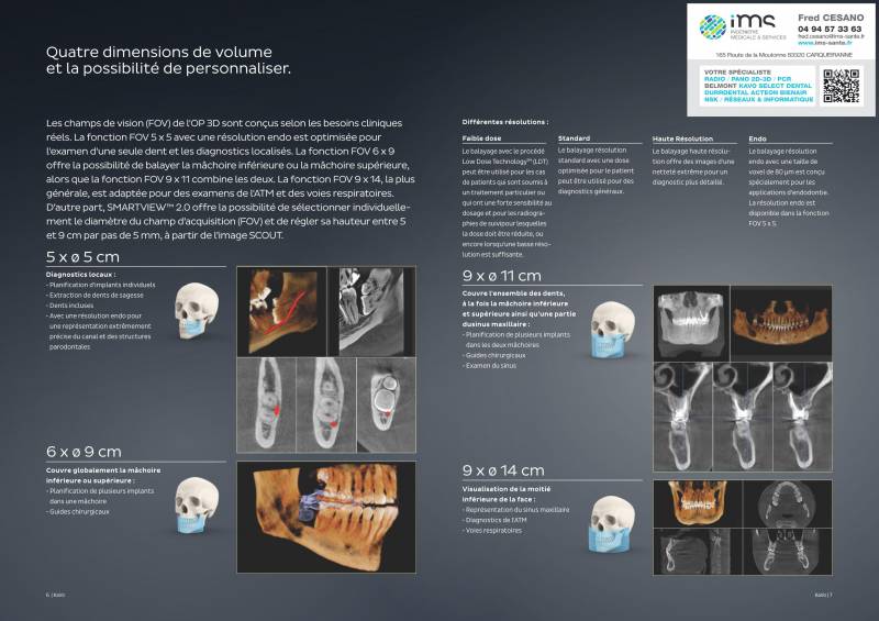Combiné panoramique / conebeam dentaire KaVo OP 3D