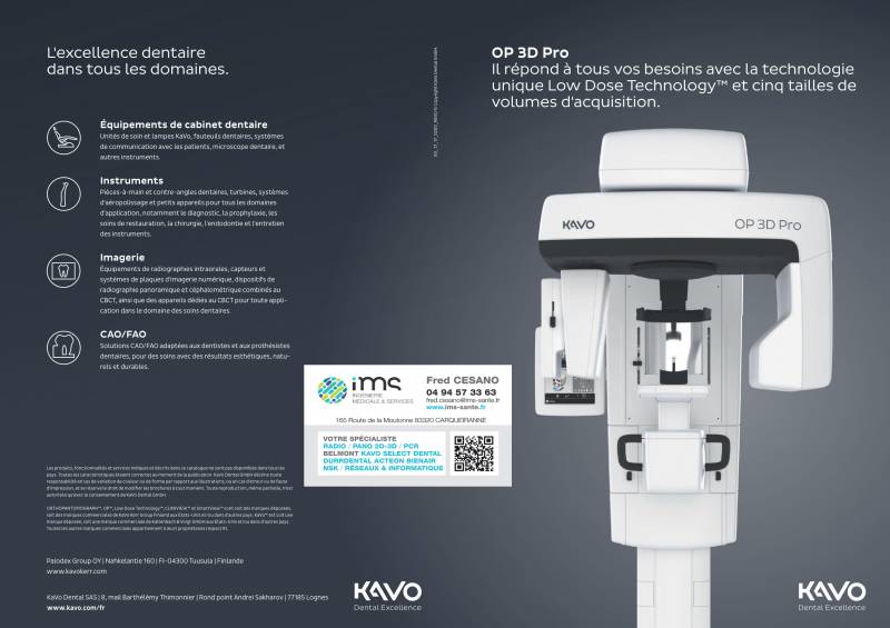 Combiné panoramique / conebeam dentaire KaVo OP 3D PRO