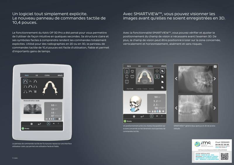 Combiné panoramique / conebeam dentaire KaVo OP 3D PRO