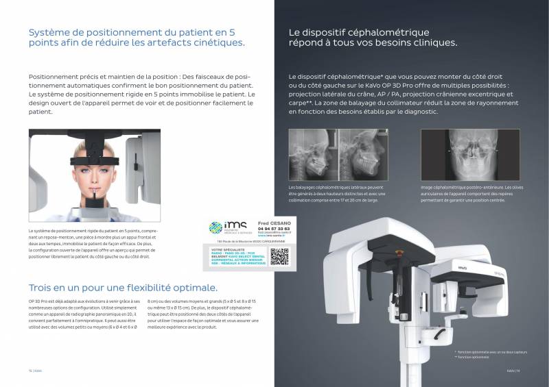 Combiné panoramique / conebeam dentaire KaVo OP 3D PRO