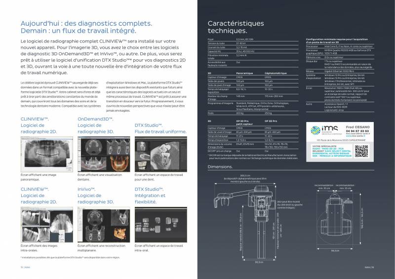 Combiné panoramique / conebeam dentaire KaVo OP 3D PRO