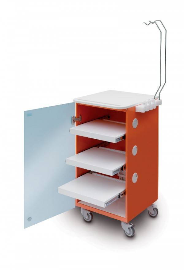 Chariot chirugical multifonctionnel 