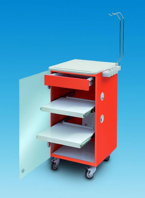 Chariot chirugical multifonctionnel 