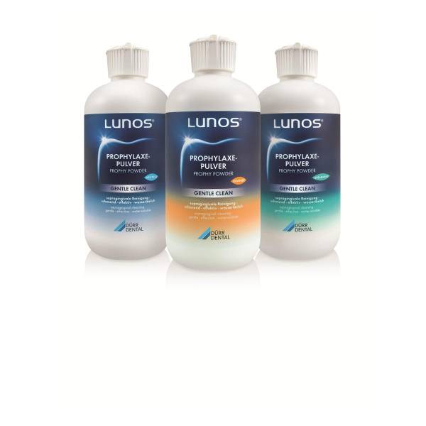 Poudre prophylactique DURR DENTAL Lunos Gentle Clean pour aéopolisseur Lunos MyLunos MyFlow