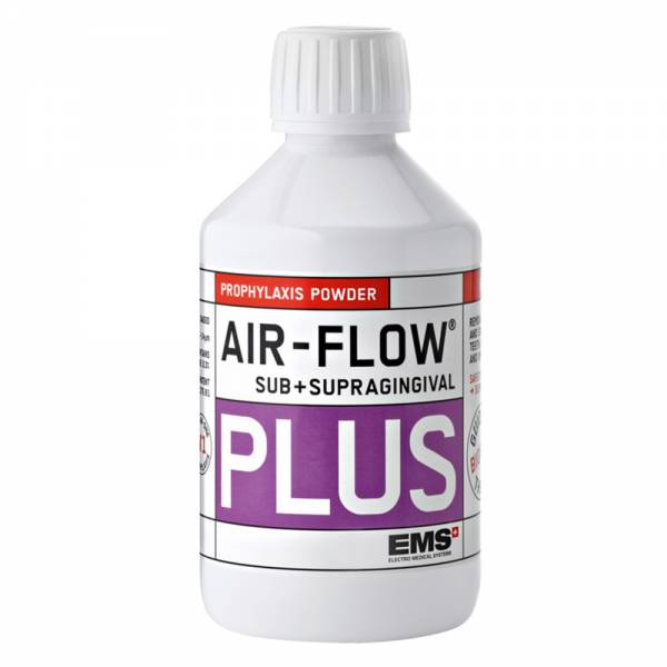 Poudre EMS AIR-FLOW Plus Lot de 4 flacons de 120g pour combiné Ultrasons / Aéropolisseur EMS AIRFLOW PROPHYLAXIS MASTER