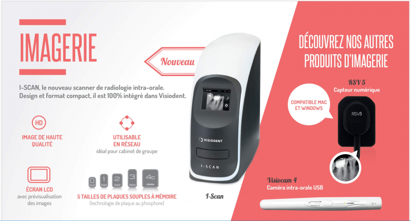 Scanner à Ecrans Mémoire VISIODENT iScan