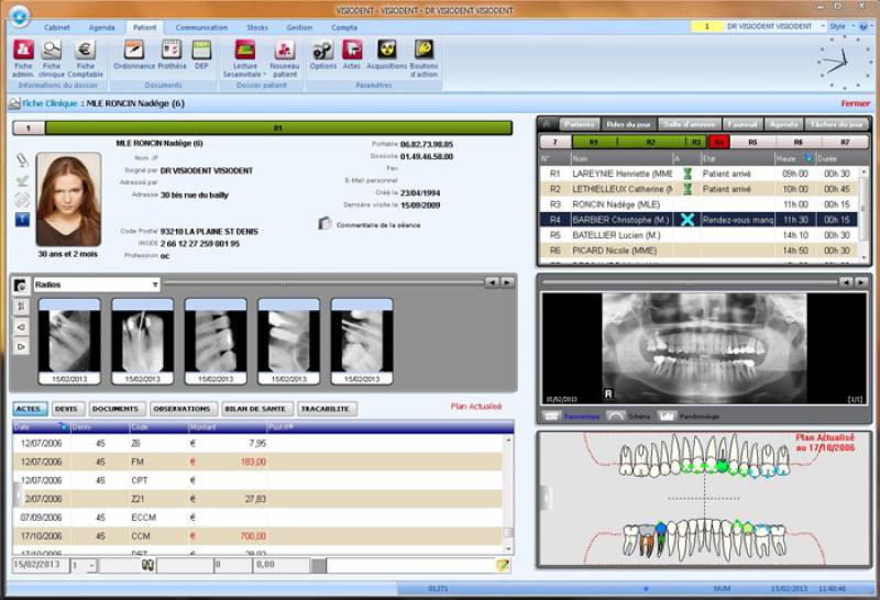 VISIODENT Ligne 500 est le premier logiciel ‹‹ Premium ›› pour les cabinets et cliniques dentaires